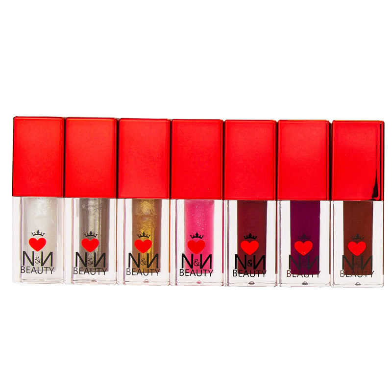7pc Mini Lip Gloss - Naughty  Collection